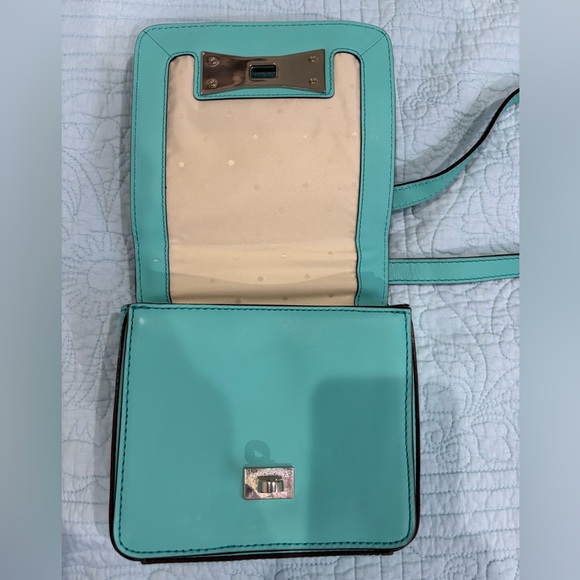 EUC Kate Spade Turquoise Leather Crossbody with Dust Bag $295 - Small/Medium - Picture 7 of 15